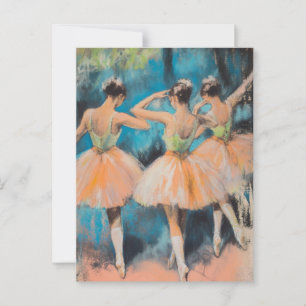 Degas Dancers Vintage Postkarte