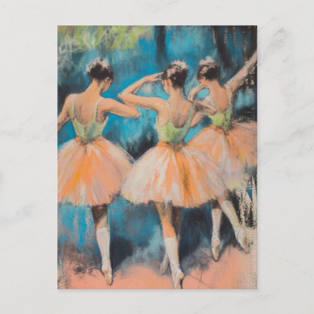 Degas Dancers Vintage Postkarte (Vorderseite)