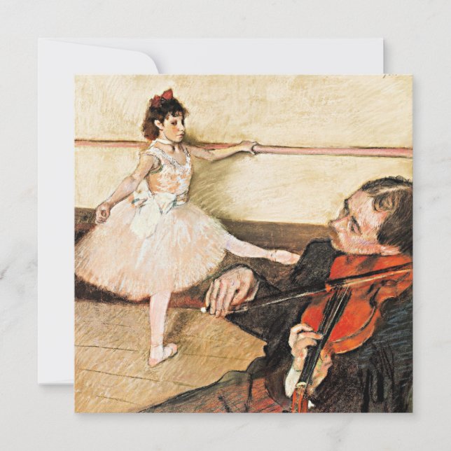 Degas - Die Tanzstunde, berühmtes Gemälde Karte (Vorderseite)