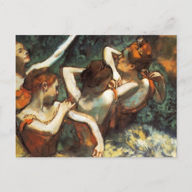 Degas Four Dancers Postkarte (Vorderseite)