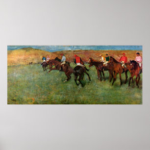 Degas, Horse Race before the start Poster