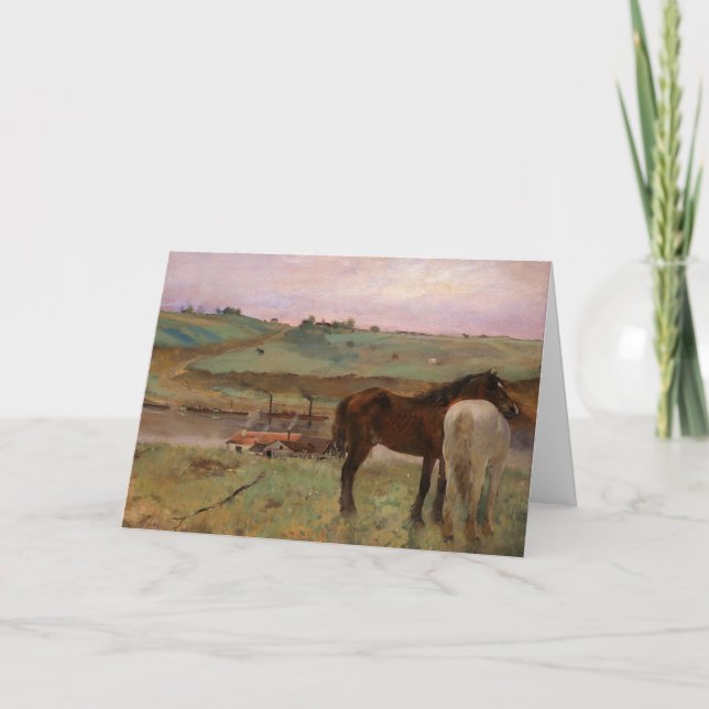 Degas Horses Fine Art Card Karte (Vorderseite)