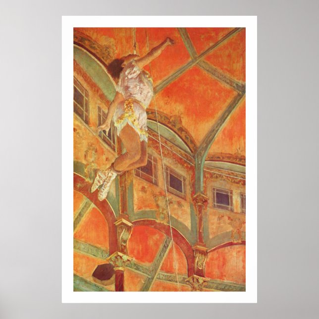 Degas: Miss Lala beim Cirque Fernando Poster (Vorne)