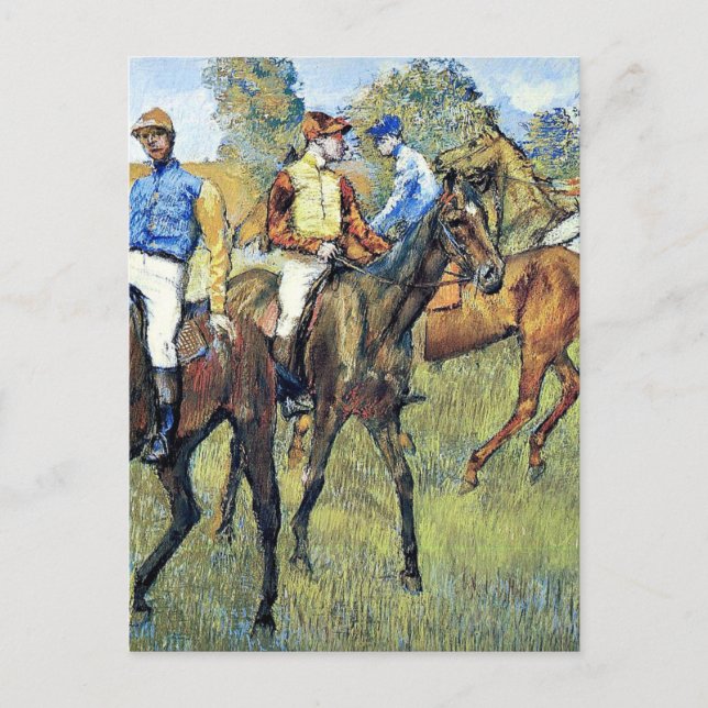 Degas - Rennpferde, 1878, Kunstwerke Postkarte (Vorderseite)