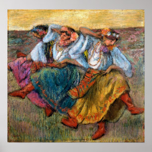 Degas - Russische Tänzerinnen Poster