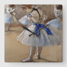Degas Study of a Dancer Quadratische Wanduhr