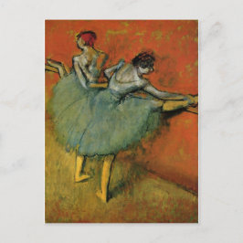 Degas, Tänzer an der Barre Postkarte