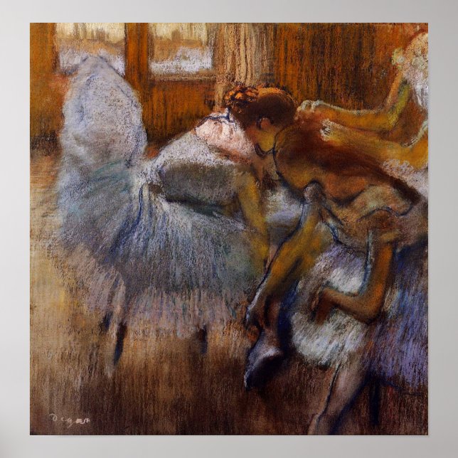 Degas - Tänzer Entspannen 1885 Poster (Vorne)