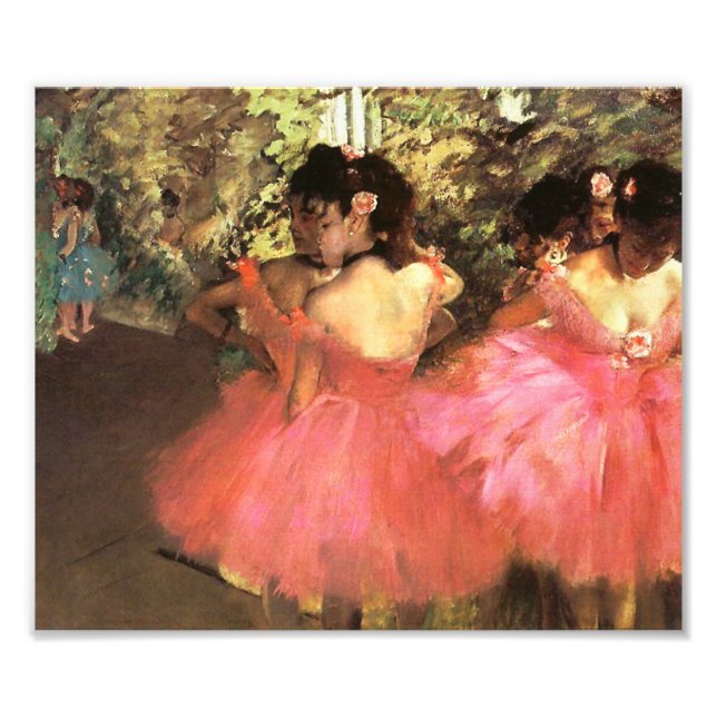 Degas Tänzer in rosa Foto drucken (Vorne)