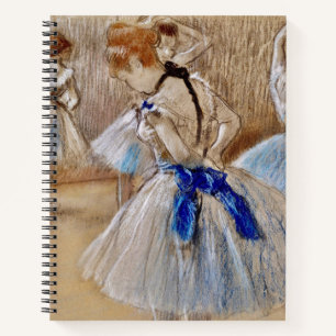 Degas Tänzer mit blauer Schleife Notizbuch