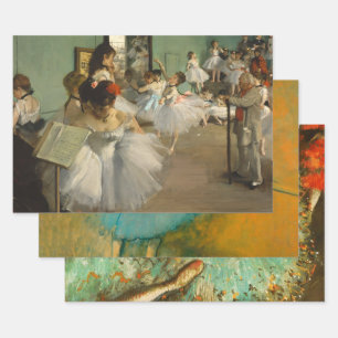 Degas Tanzklasse Balletttänzer Ballerina Kunst Geschenkpapier Set