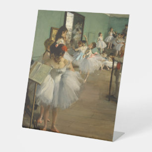 Degas Tanzklasse Balletttänzer Ballerina Kunst Sockelschild