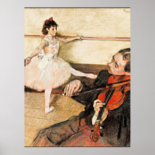 Degas - The Dance Lesson, berühmtes Bild Postcard Poster