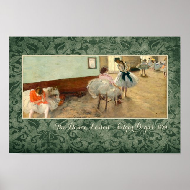 Degas "The Dance Lesson" Poster (Vorne)