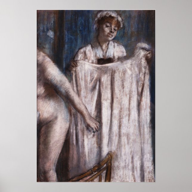 Degas - Toilette nach dem Bad Poster (Vorne)