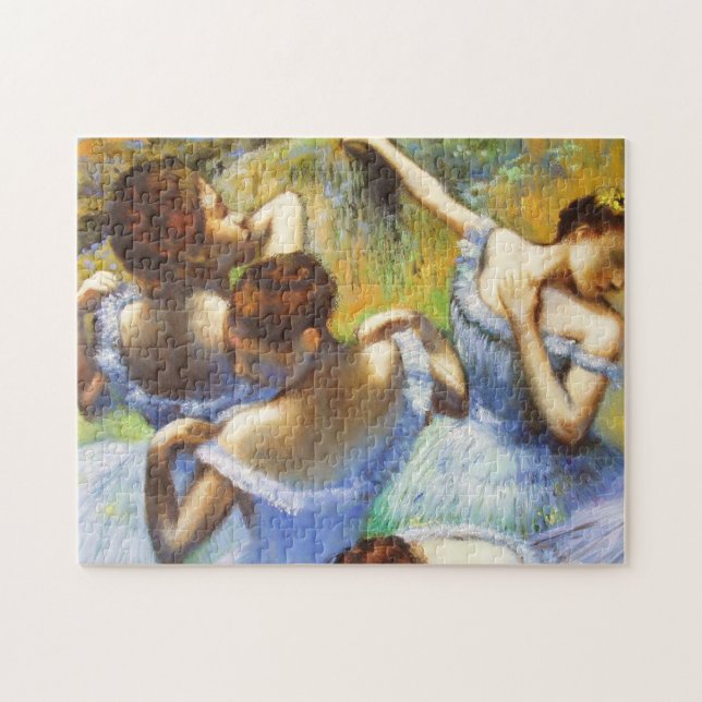 Dégazez le puzzle bleu de danseurs (Horizontal)
