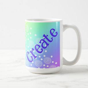 Dégradé arc-en-ciel Créer une tasse de café