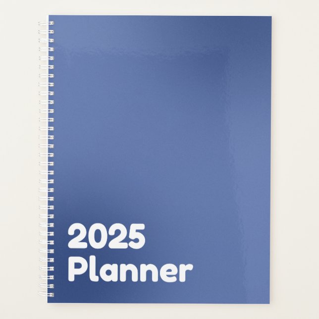 Dégradé bleu minimaliste 2025 (Devant)