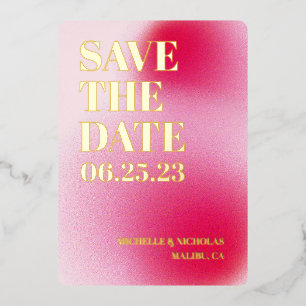 Dégradé minimal Enregistrer la carte de date