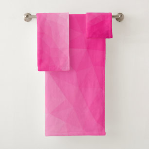 Dégradé rose chaud Motif de maille géométrique
