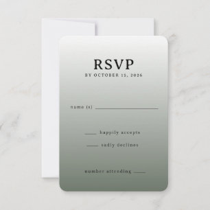 Dégradé Vert Minimaliste RSVP