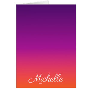 dégradé violet, rose et orange foncé