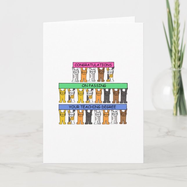 Degree Glückwunsch lehren Karte (Vorderseite)