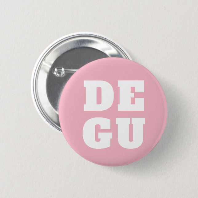 【 DEGU LIFE 】シンプルデグー缶バッジ BUTTON (Vorne & Hinten)