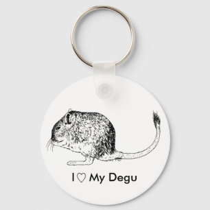Degu Love Keychain Schlüsselanhänger
