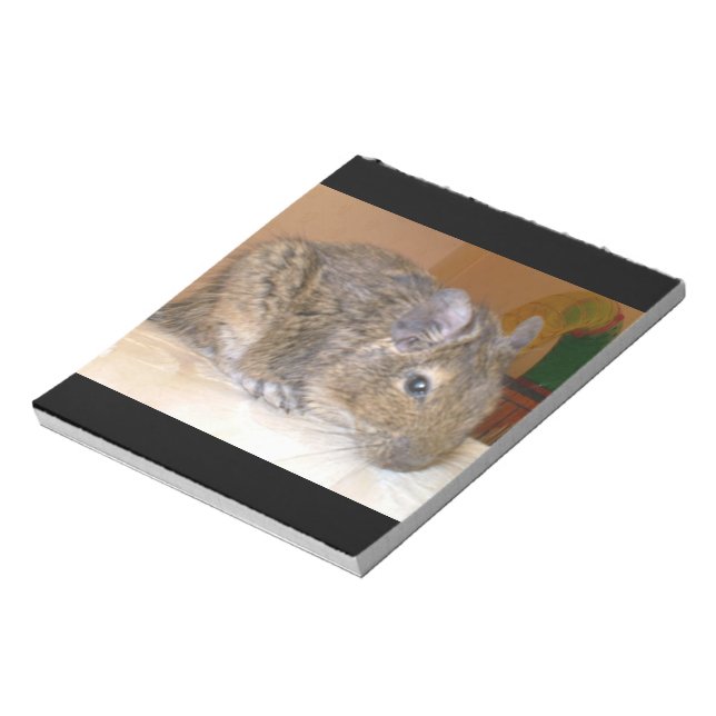 Degu Relaxen Notepad Notizblock (Rotiert)