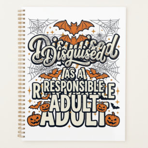 Déguisé en adulte responsable Halloween Vecteur