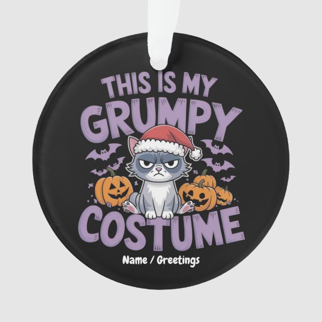 Déguisement Halloween de Grumpy Cat, drôle d'anima (devant)