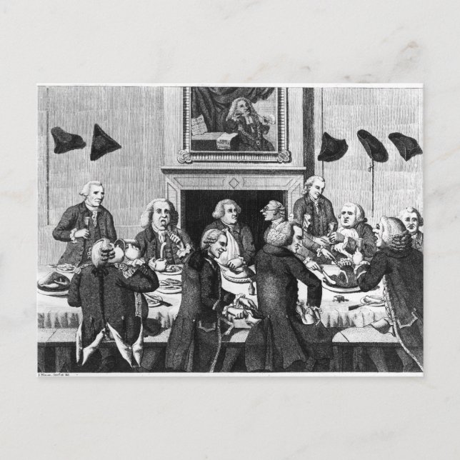 Degustation, 1782 postkarte (Vorderseite)