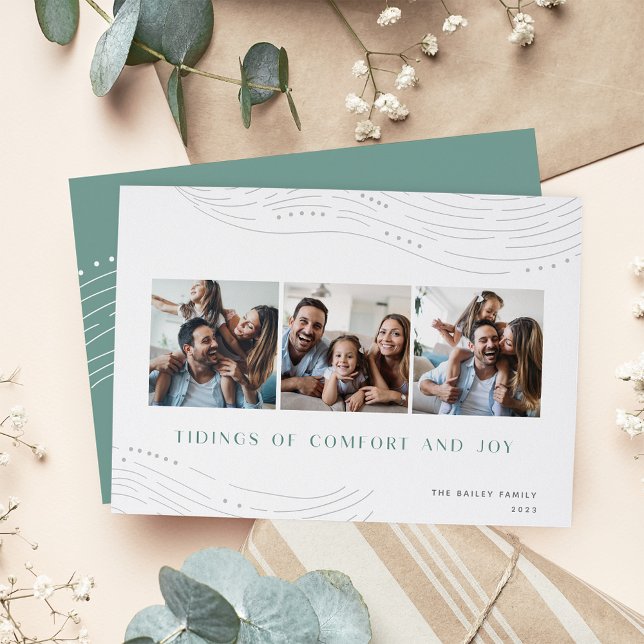 Dégustation hivernale | 3 Photo Collage Carte de v (Créateur téléchargé)