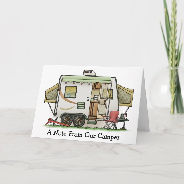 Dehnbarer Hybred Anhänger-Camper Karte (Vorderseite)