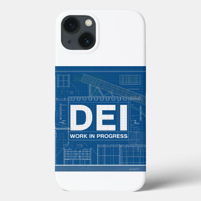 DEI Work Blueprint Technischer Zeichn von iPhone-G Case-Mate iPhone Hülle (Rückseite)