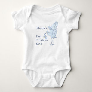 Dein Baby-Name 1. Weihnachten 2010 Baby-T-Shirt Baby Strampler
