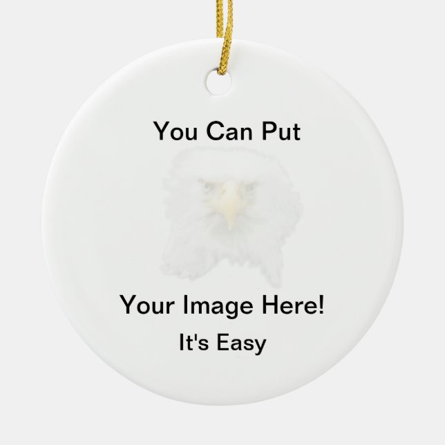 Dein Bild hier Keramik Ornament (Vorne)