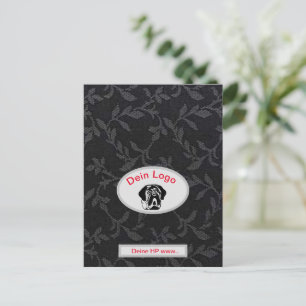  Dein Bild Mastiff Bulldog Logo Postkarte