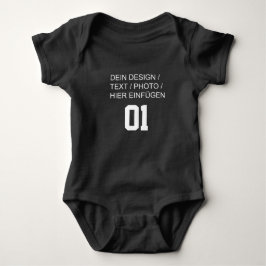 DEIN DESIGN/TEXT/FOTO Football Jersey Babybodies Baby Strampler