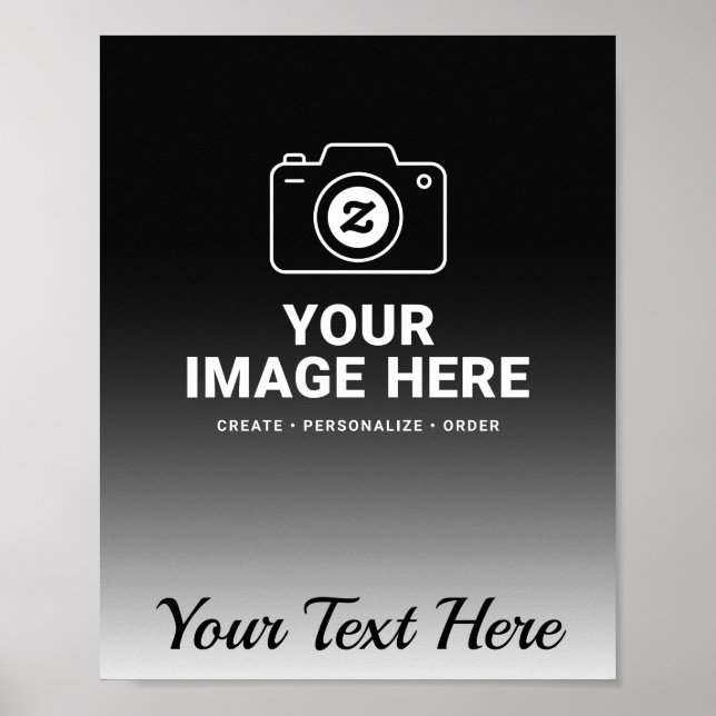 Dein eigenes Bild und Text Poster (Vorne)
