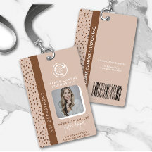 Dein eigenes LOGO Trendy Beige Boho Braun Mitarbei