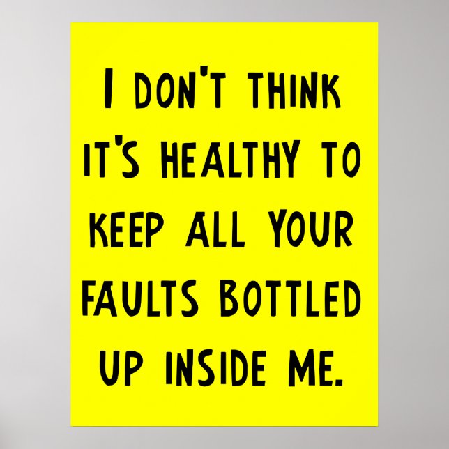 Dein Faults Funny Poster (Vorne)