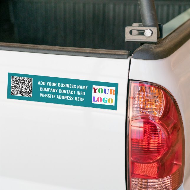 Dein Firmenlogo-Text und QR-Code-Aufkleber Autoaufkleber (Auf Lkw)