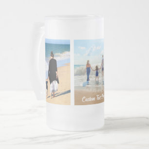 Dein Foto-Collage-Glas-Bierkrug mit individuellem Mattglas Bierglas