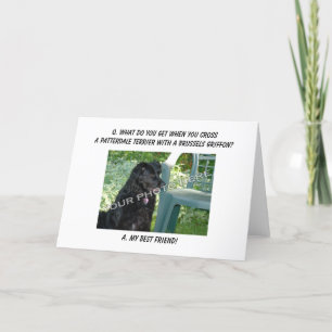 Dein Foto! Mein bester Freund Patterdale Terrier M Karte