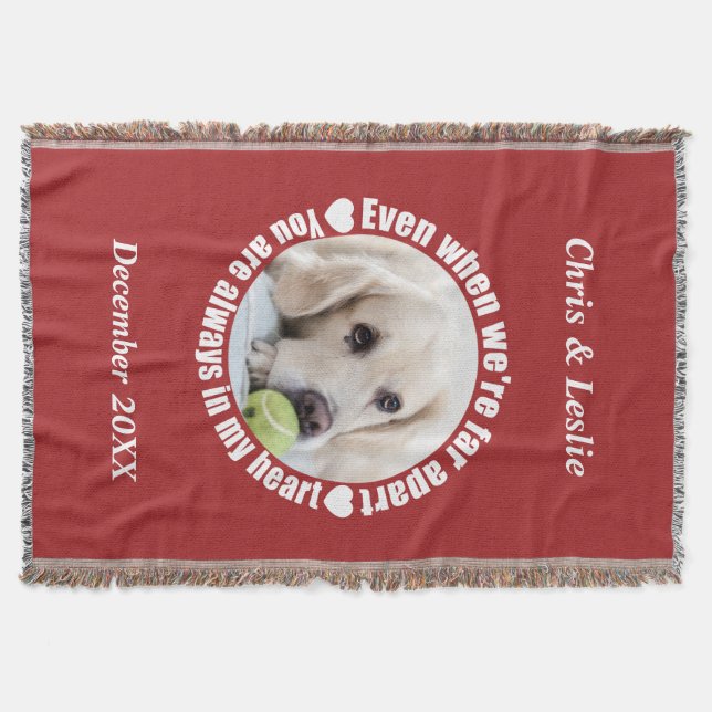 DEIN FOTO Weit weg Liebe werfen Decke (Vorderseite)