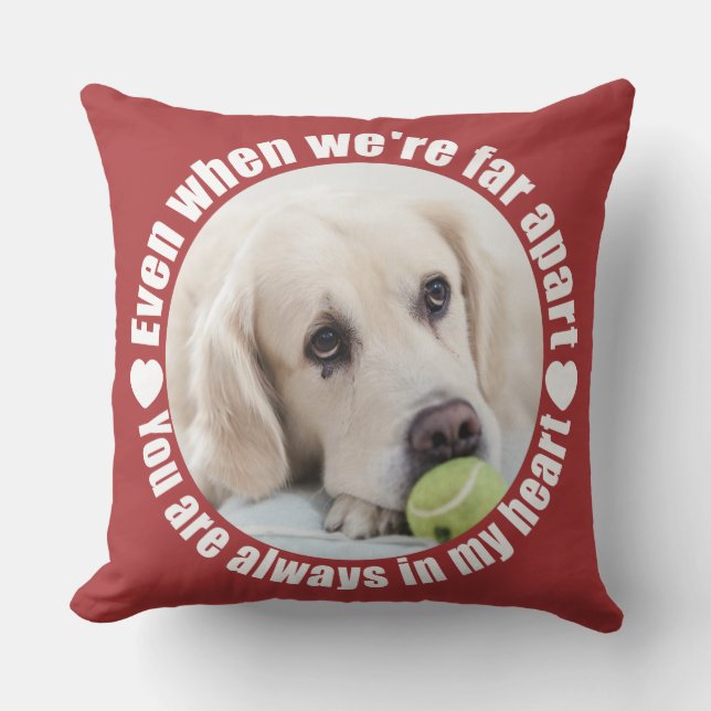 DEIN FOTO Weit weg Liebe werfen Kissen (Vorderseite)