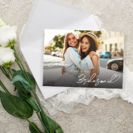 Dein Foto wirst du meine Bridesmaid sein? VH2 Einladung