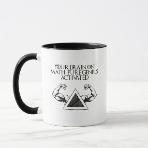 Dein Gehirn auf Mathe: Reiner Genius aktiviert Tasse